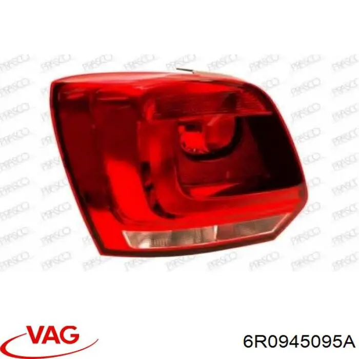 Фонарь задний левый 6R0945095A VAG