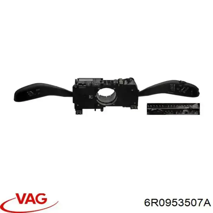 6R0953507A VAG comutador instalado na coluna da direção, montado