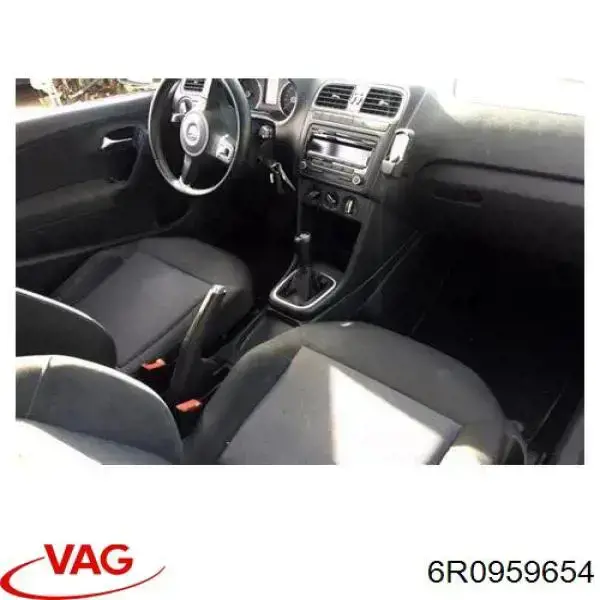 6R0959654 VAG anel airbag de contato, cabo plano do volante