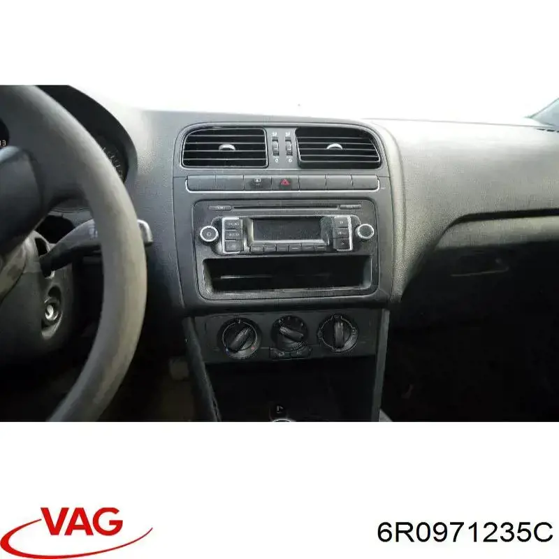 Кабель массы аккумулятора (АКБ) VAG 6R0971235C