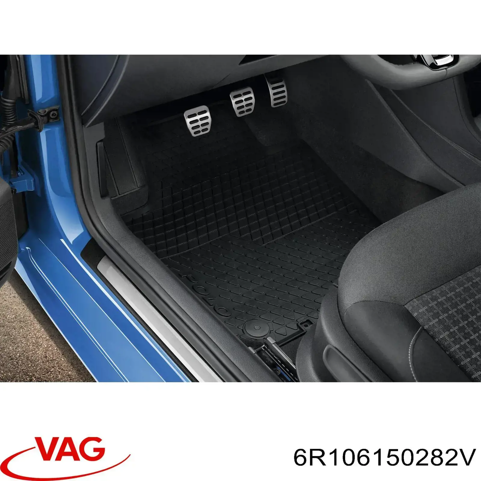 6R106150282V VAG коврик передний, комплект из 2 шт.