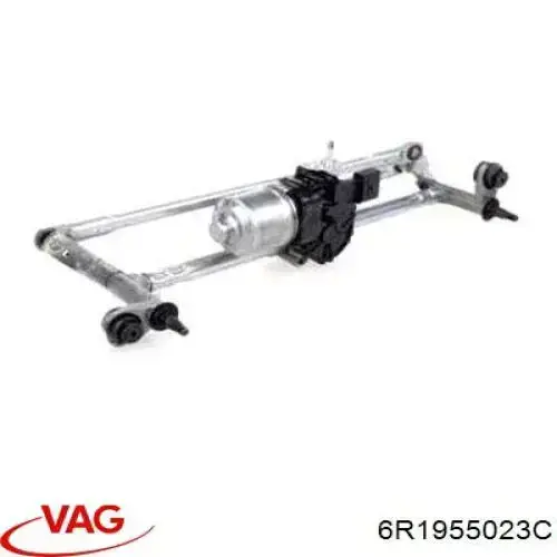 6R1955023C VAG Trapézio de limpador pára-brisas
