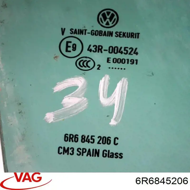 Окно задней двери VAG 6R6845206 цена, от 44.58 USD