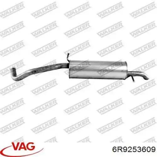 Купить 6R9253609E VAG Глушитель задний
