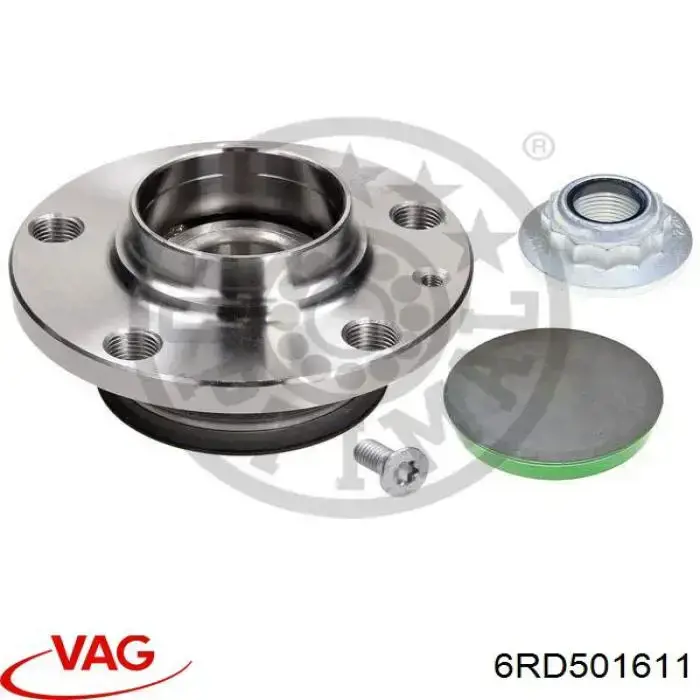 6RD501611 VAG Ступица задняя