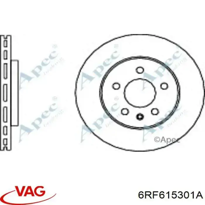 6RF615301A VAG диск тормозной передний