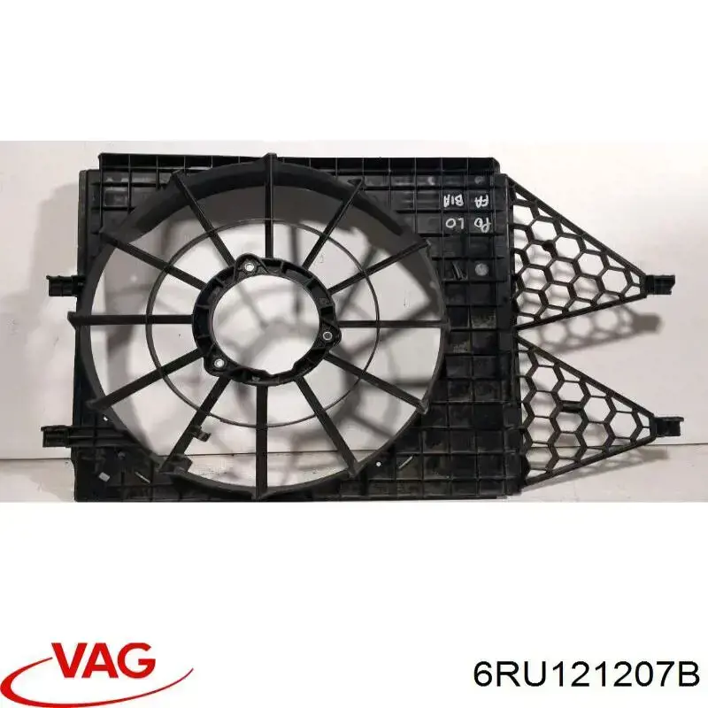 6RU121207B VAG difusor do radiador de esfriamento
