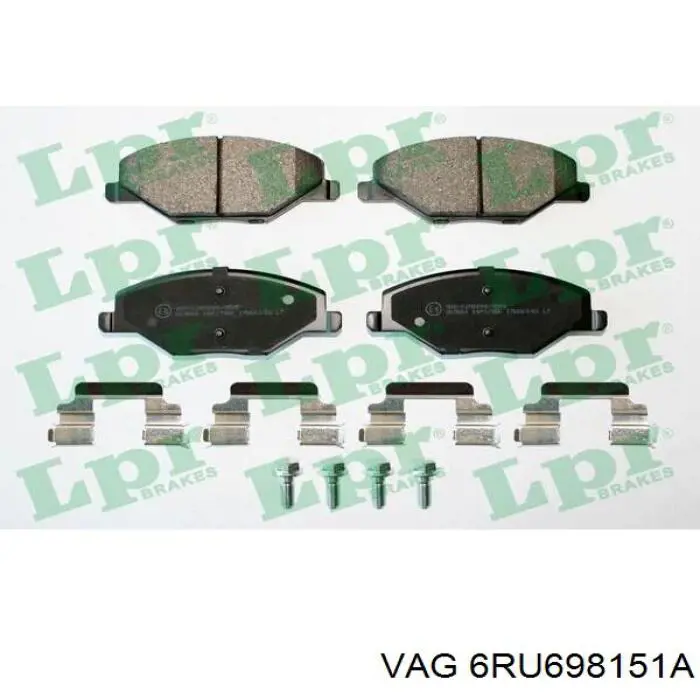 Колодки VAG 6RU698151A цена, от 24.21 USD
