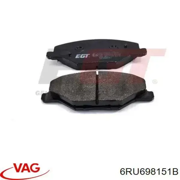 Купить 6RU698151B VAG Колодки тормозные