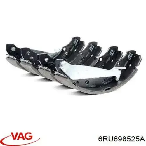 Купить 6RU698525A VAG Задние барабанные тормозные колодки