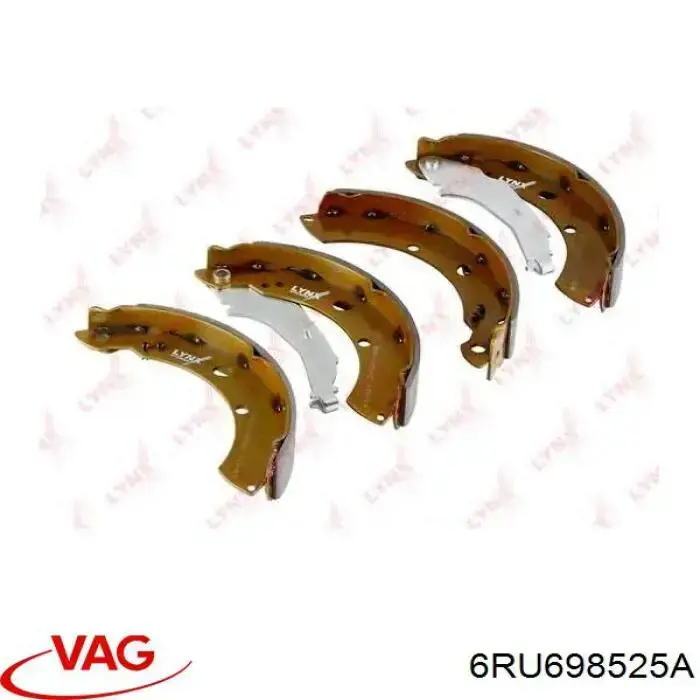 Барабанные колодки VAG 6RU698525A