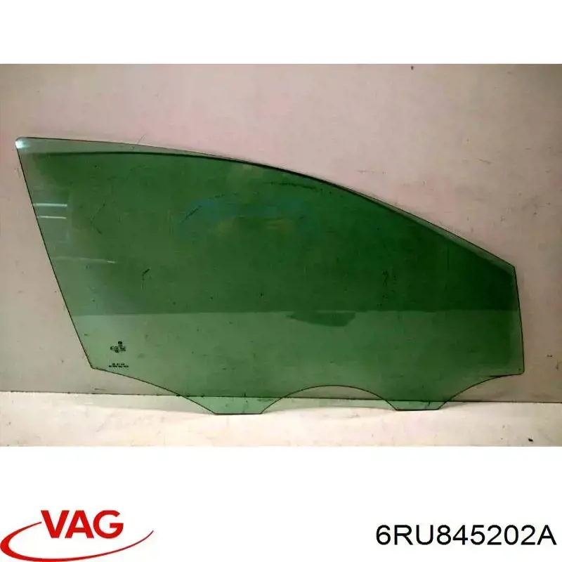 6RU845202A VAG vidro da porta dianteira direita