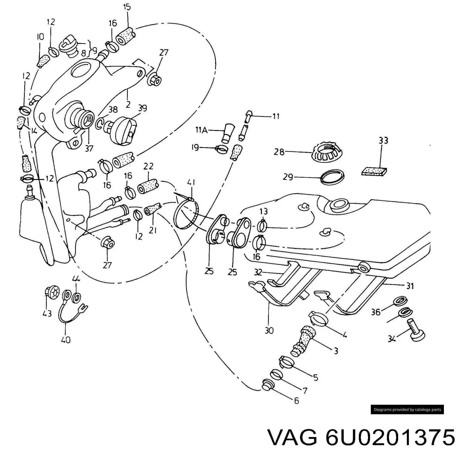  VAG 6U0201375 цена, от 2.82 USD