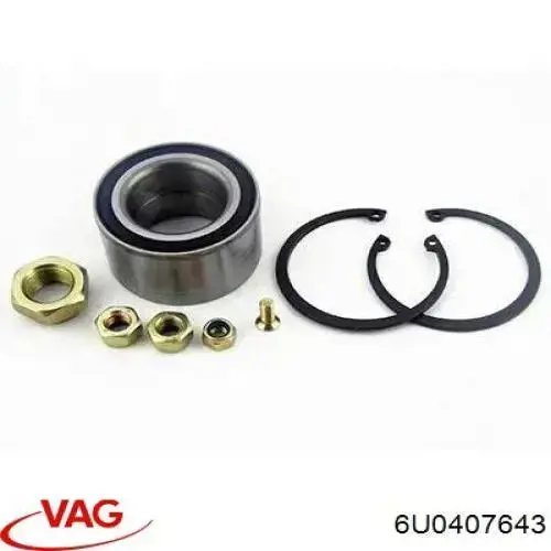 Купить 6U0407643 VAG Гайка передней ступицы