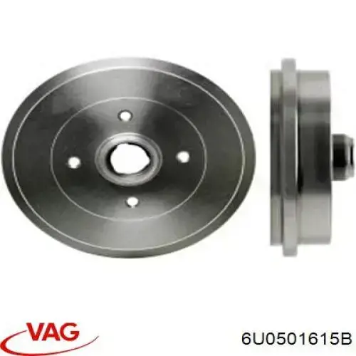 Тормозной барабан 6U0501615B VAG