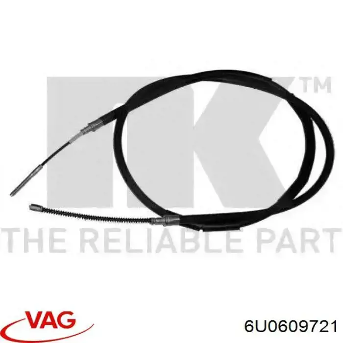 Задний трос ручника VAG 6U0609721 цена, от 6.40 USD