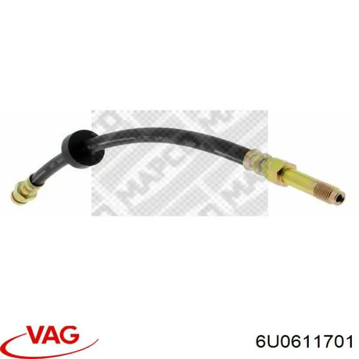 Шланг тормозной передний 6U0611701 VAG