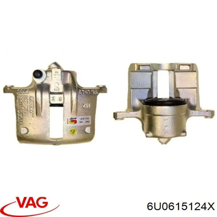 Тормозной суппорт VAG 6U0615124X цена, от 43.35 USD