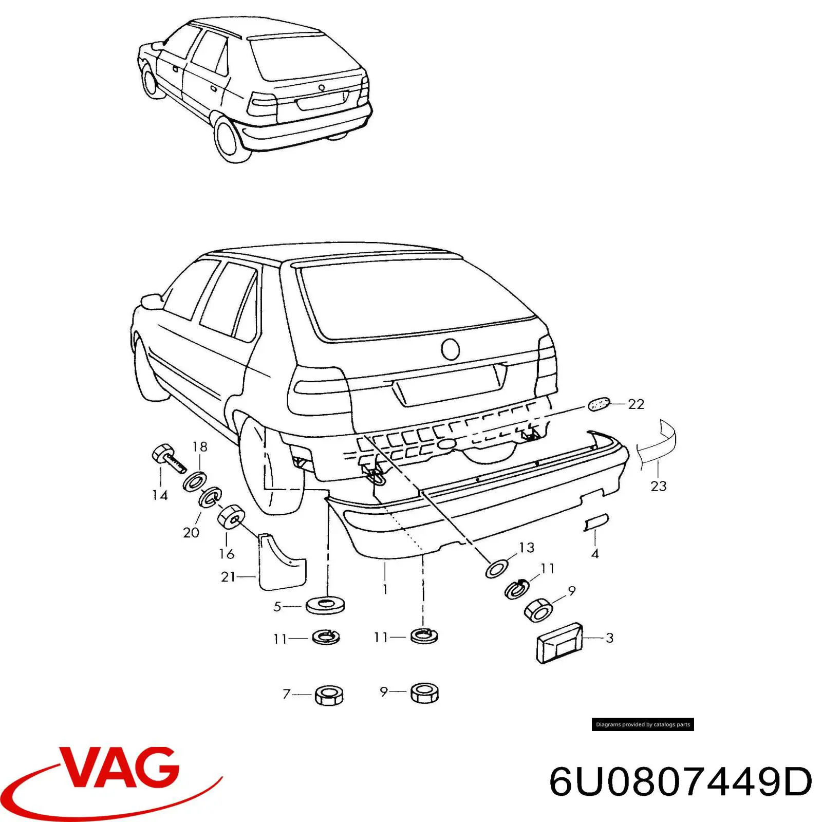 6U0807449D VAG 