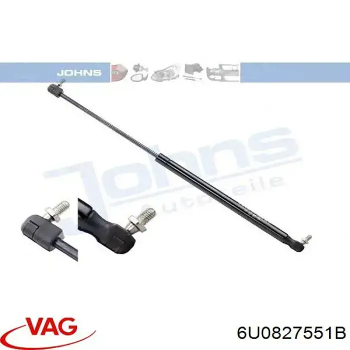 6U0827551B VAG Амортизатор крышки багажника