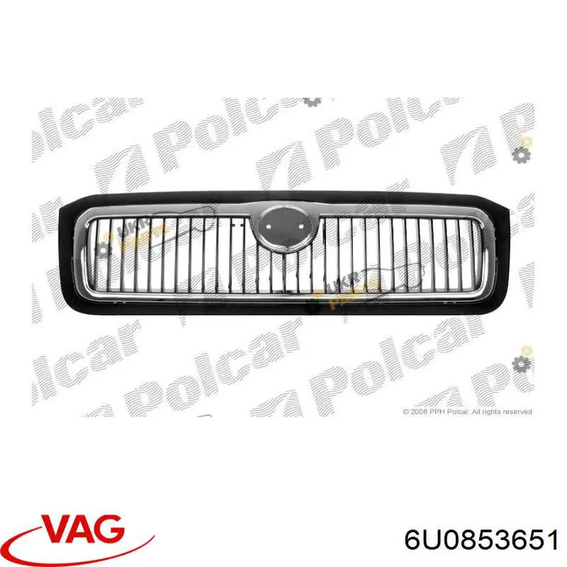 Купить 6U0853651 VAG Решетка радиатора