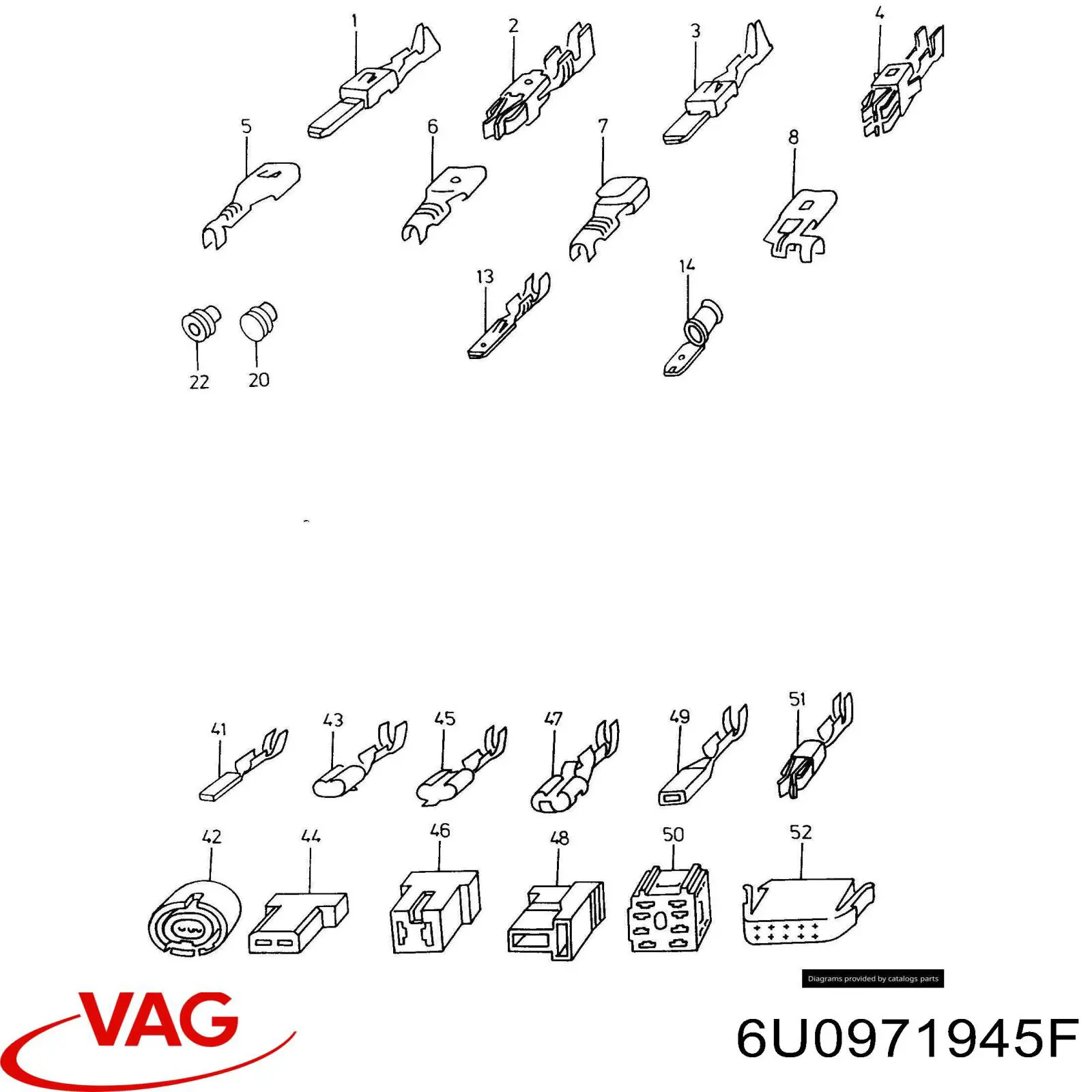  VAG 6U0971945F цена, от 0.17 USD