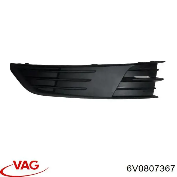 6V0807367 VAG Решетка бампера переднего левая