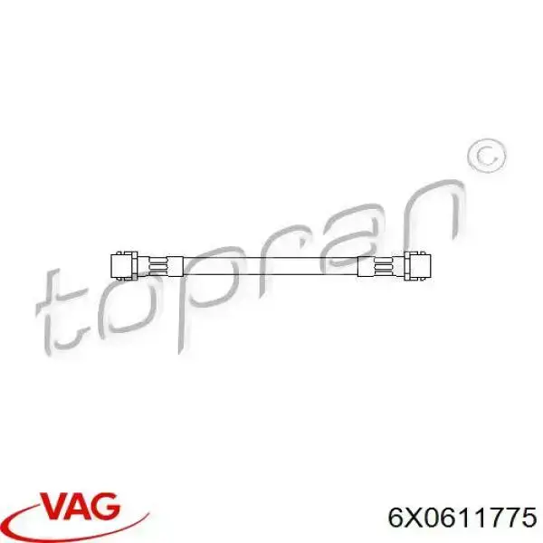 Купить 6X0611775 VAG Задний тормозной шланг