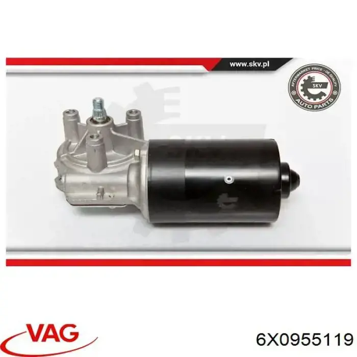 Мотор дворника VAG 6X0955119