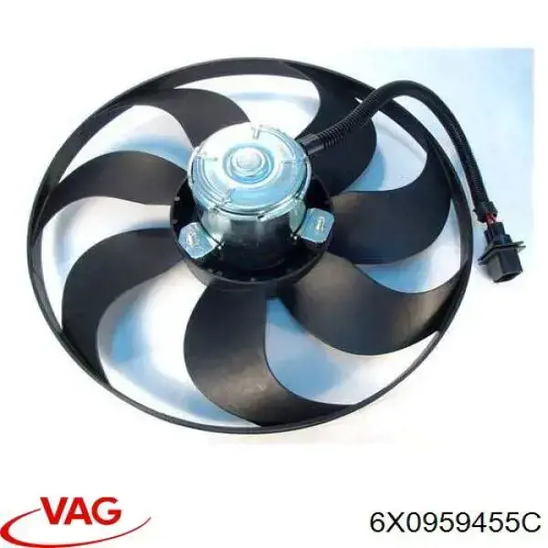 Электровентилятор охлаждения в сборе VAG 6X0959455C цена, от 415.63 USD