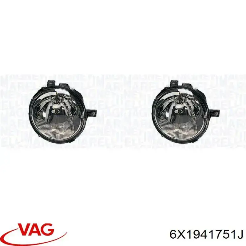 Лампа-фара, левая=правая VAG 6X1941751J цена, от 56.66 USD