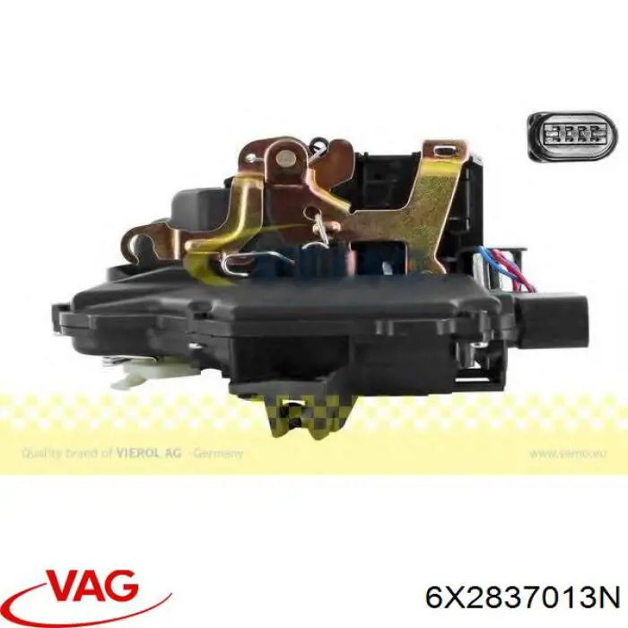 6X2837013N VAG Замок двери водителя