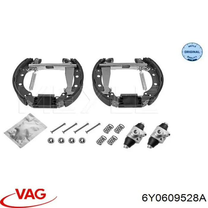 Задние барабанные колодки 6Y0609528A VAG