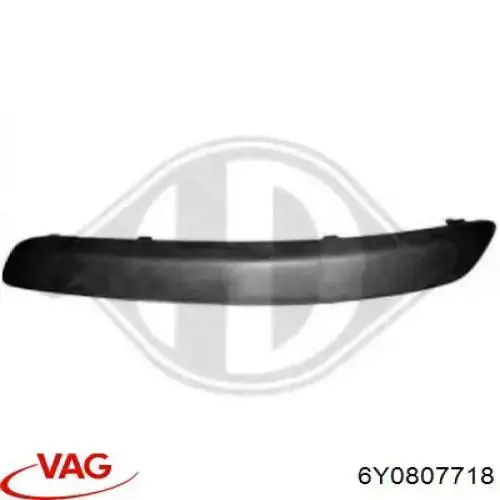 Купить 6Y0807718 VAG Накладка бампера переднего правая