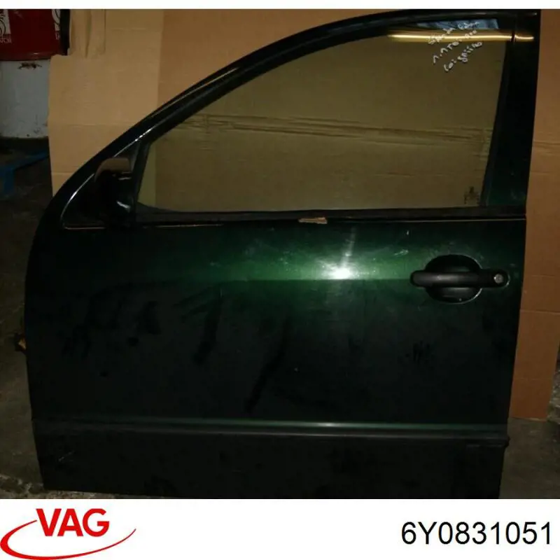 Porta dianteira esquerda para Skoda Fabia I 6Y5