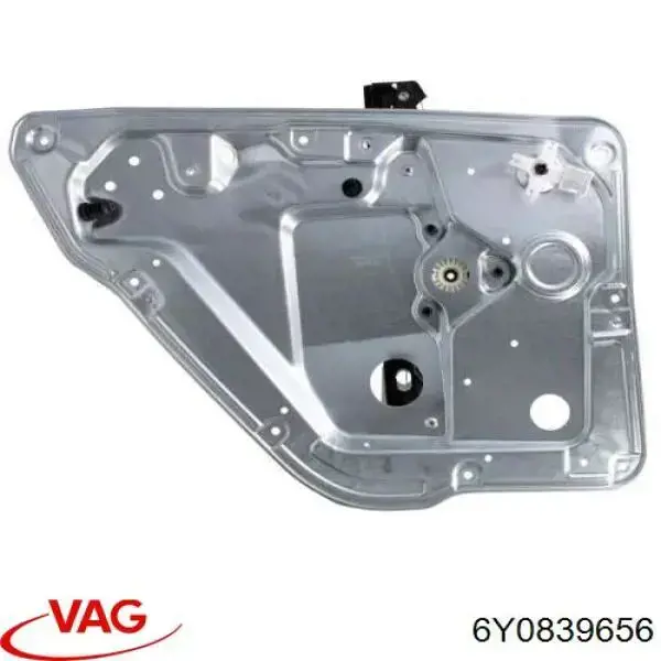 6Y0839656 VAG mecanismo de acionamento de vidro da porta traseira direita