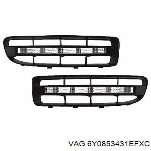Фирменный значек на переднее крыло VAG 6Y0853431EFXC