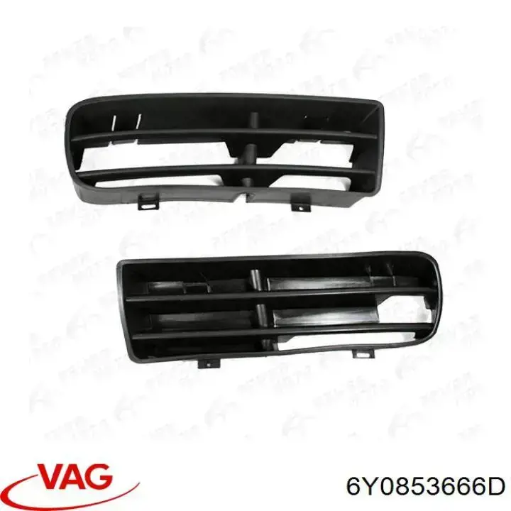 Решетка переднего бампера, правая VAG 6Y0853666D цена, от 5.66 USD