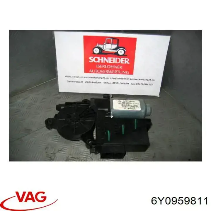 Купить 6Y0959811SK4 VAG Мотор стеклоподъемника двери задней левой