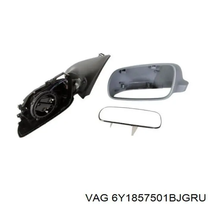Купить 6Y1857501BJGRU VAG Наружное зеркало левое