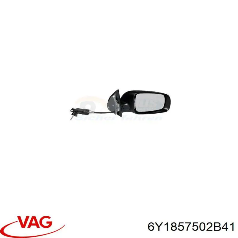 Правое боковое зеркало VAG 6Y1857502B41