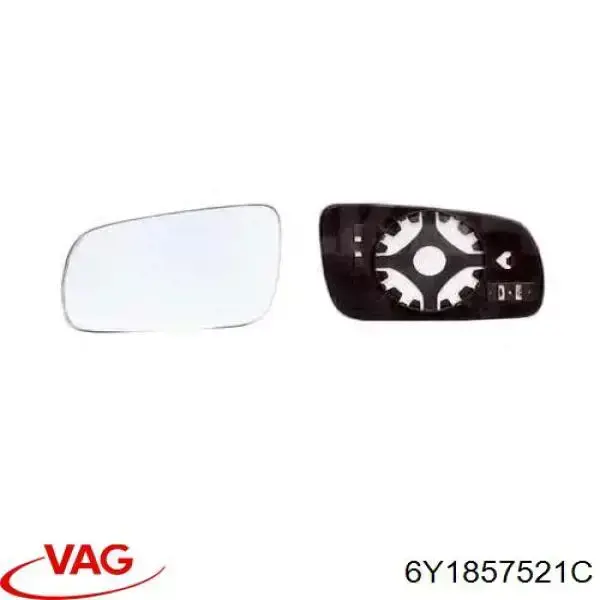 Купить 6Y1857521C VAG Стекло зеркала заднего вида, левого