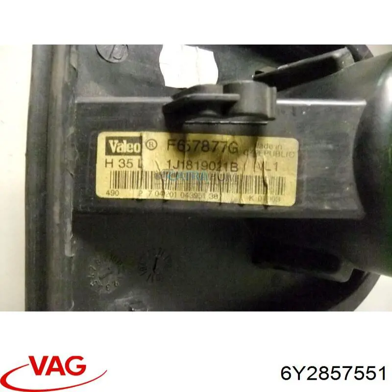 Купить 6Y2857551 VAG Козырек солнцезащитный