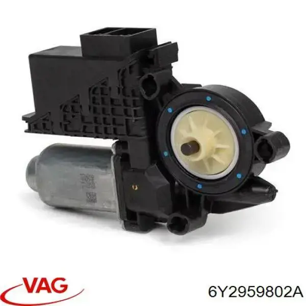 6Y2959802A VAG motor de acionamento de vidro da porta dianteira esquerda