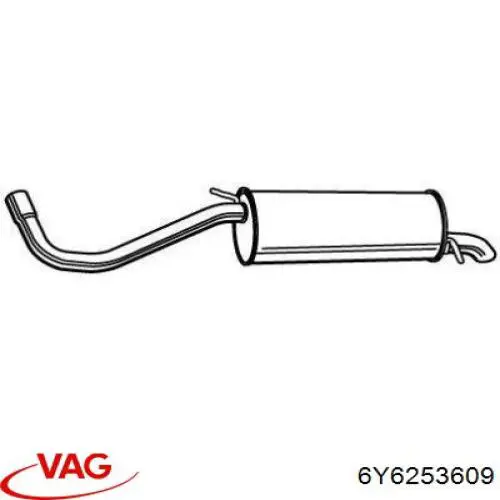 Глушитель  VAG 6Y6253609