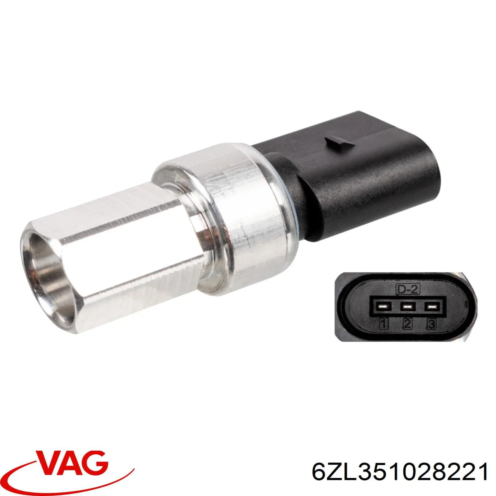 6ZL351028221 VAG датчик абсолютного давления кондиционера