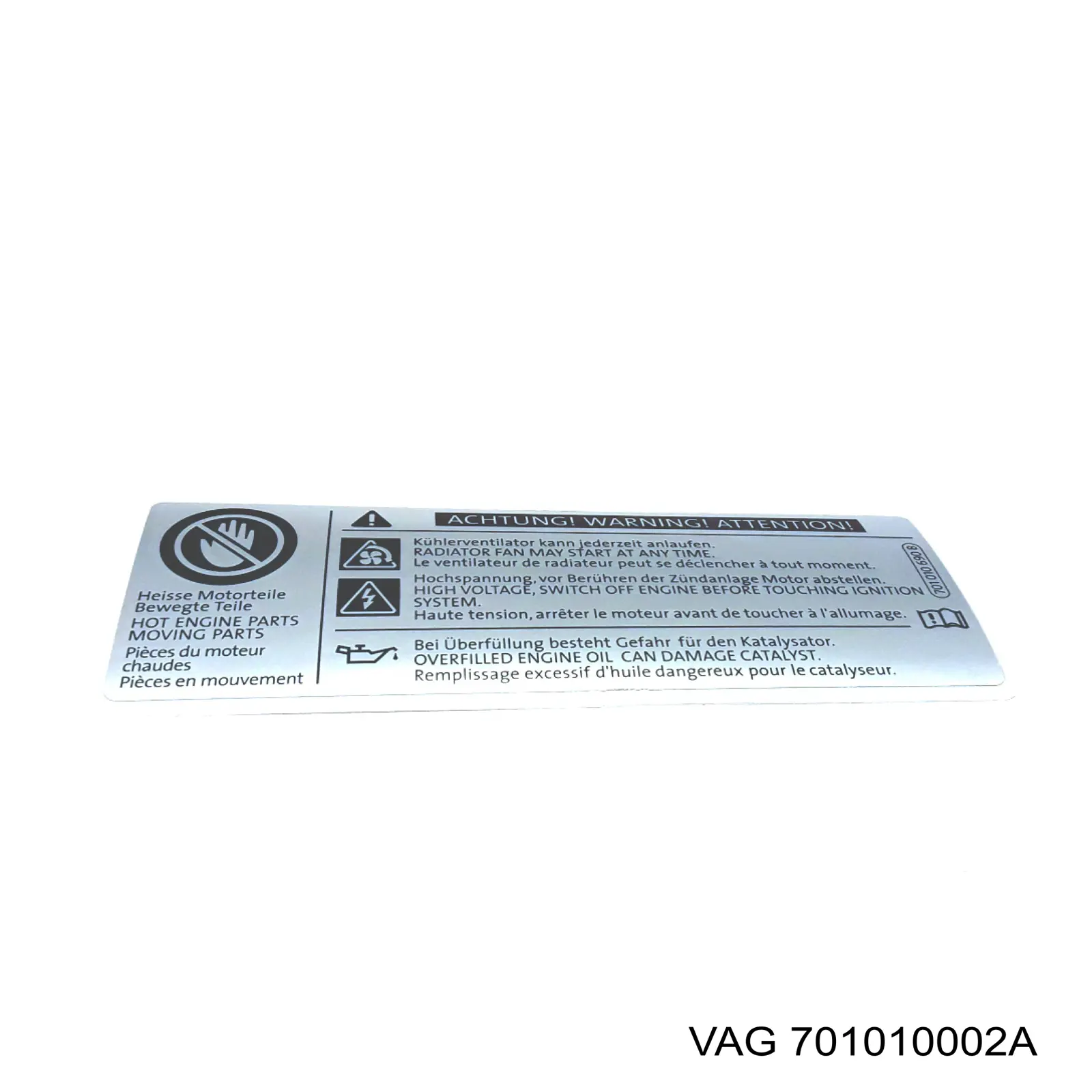 Наклейка на крыло переднее 6Q0010302 VAG