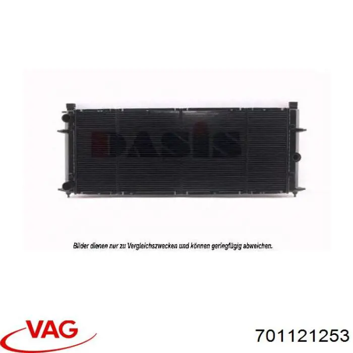 701121253 VAG radiador de esfriamento de motor