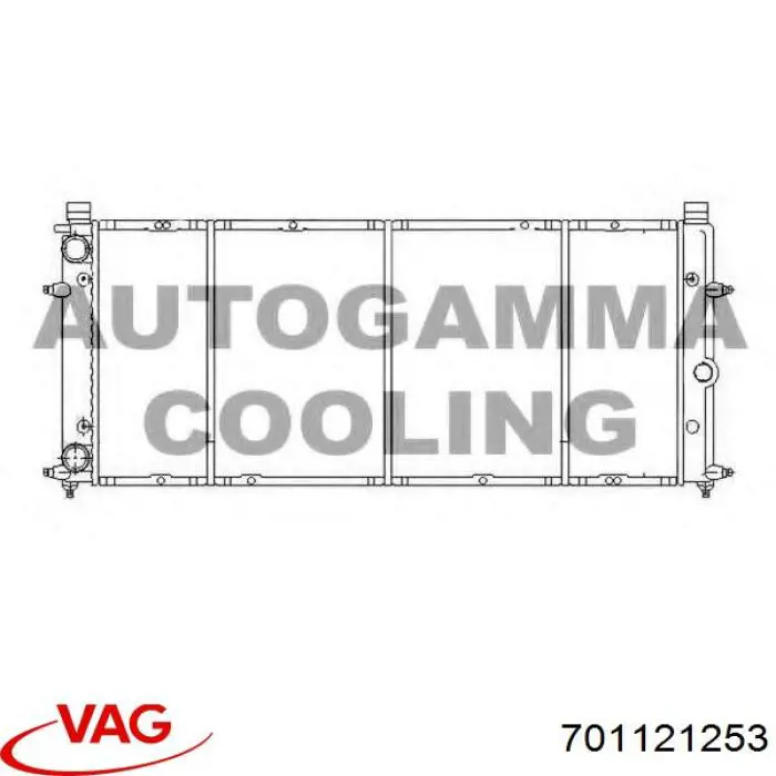 Радиатор охлаждения двигателя VAG 701121253 цена, от 52.42 USD