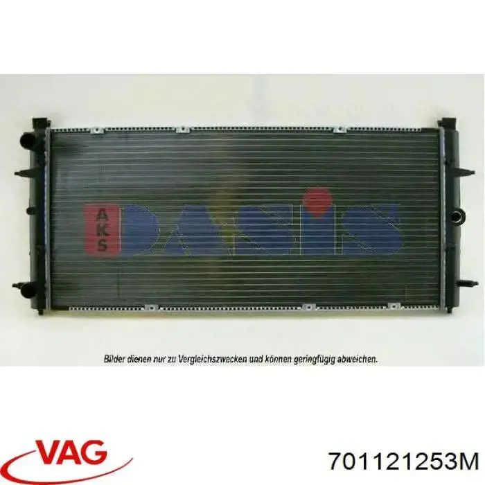 701121253M VAG радиатор